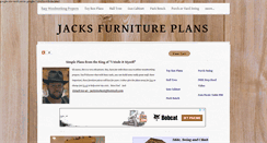 Desktop Screenshot of jacksfurnitureplans.com