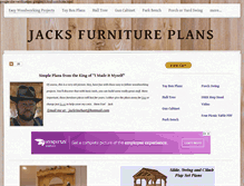 Tablet Screenshot of jacksfurnitureplans.com